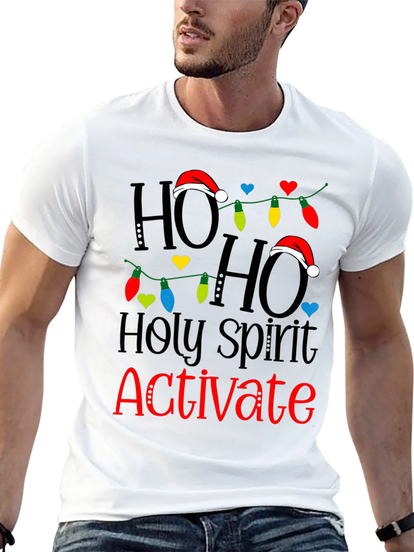 Ho Ho Holy Spirit Activate Christmas T-Shirt
