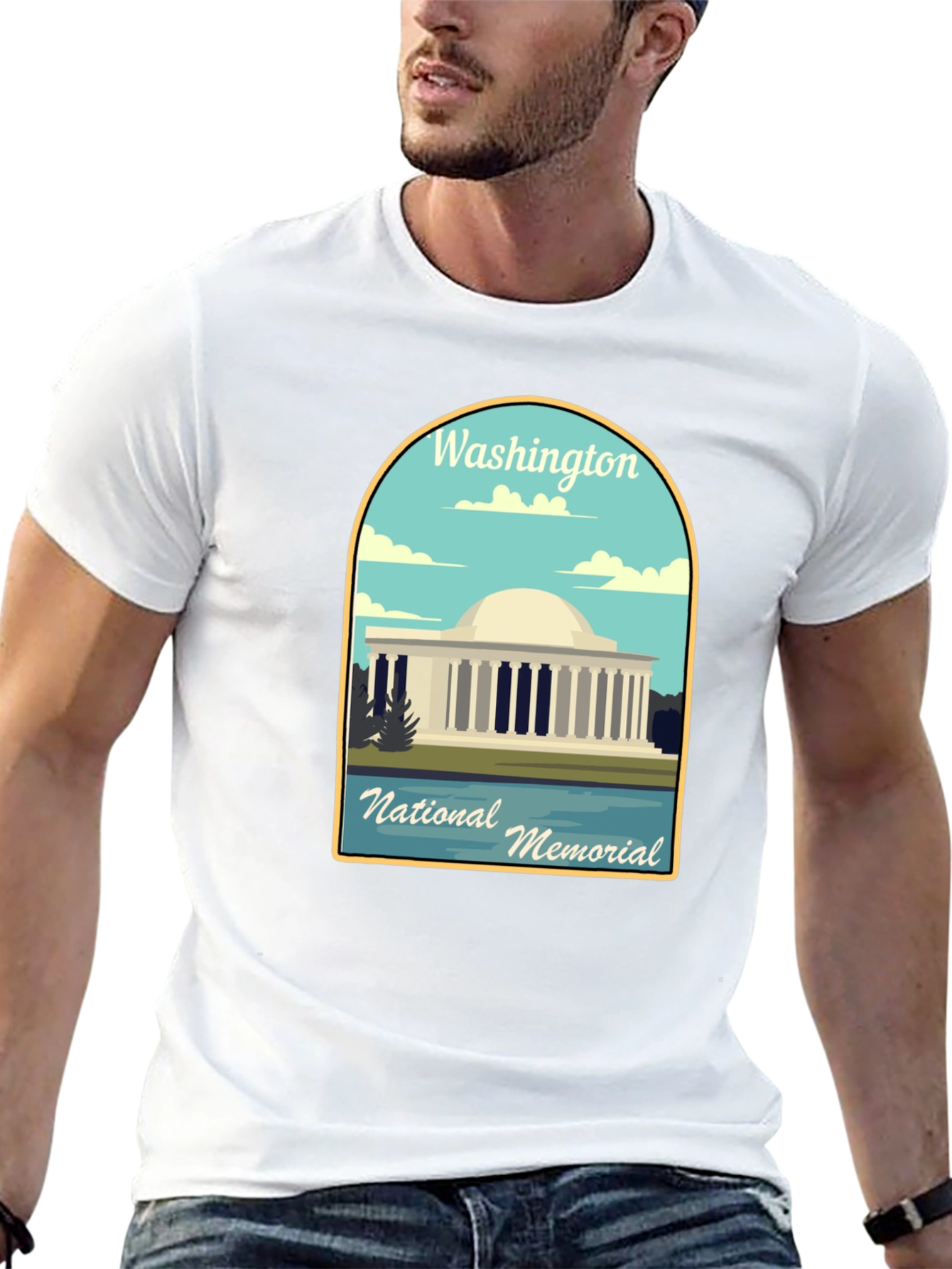 Washington National Memorial Black T-Shirt