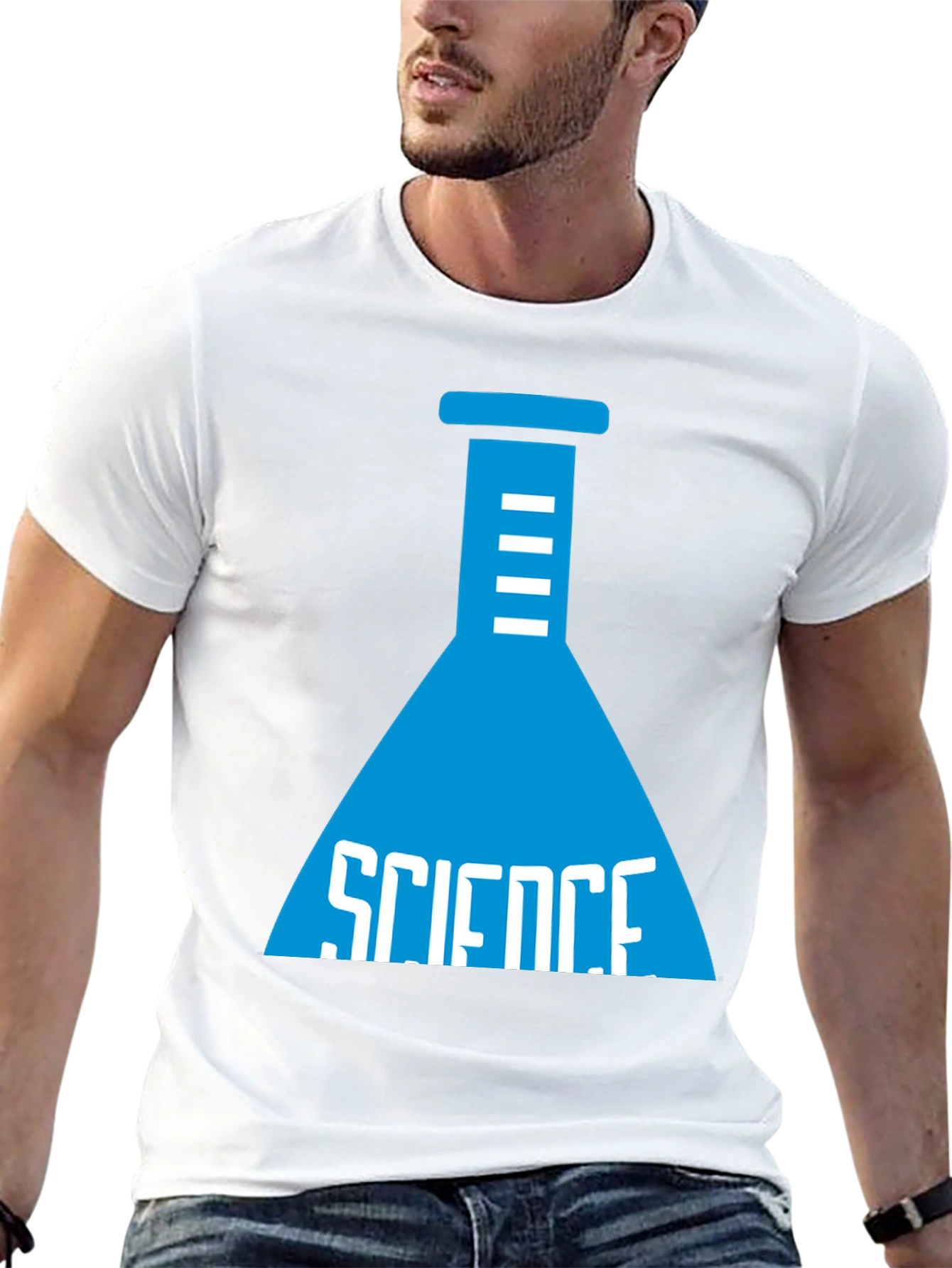 Science Beaker Graphic T-Shirt