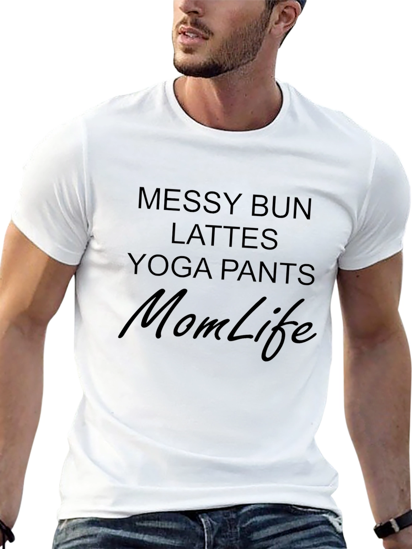 Mom Life Messy Bun T-Shirt