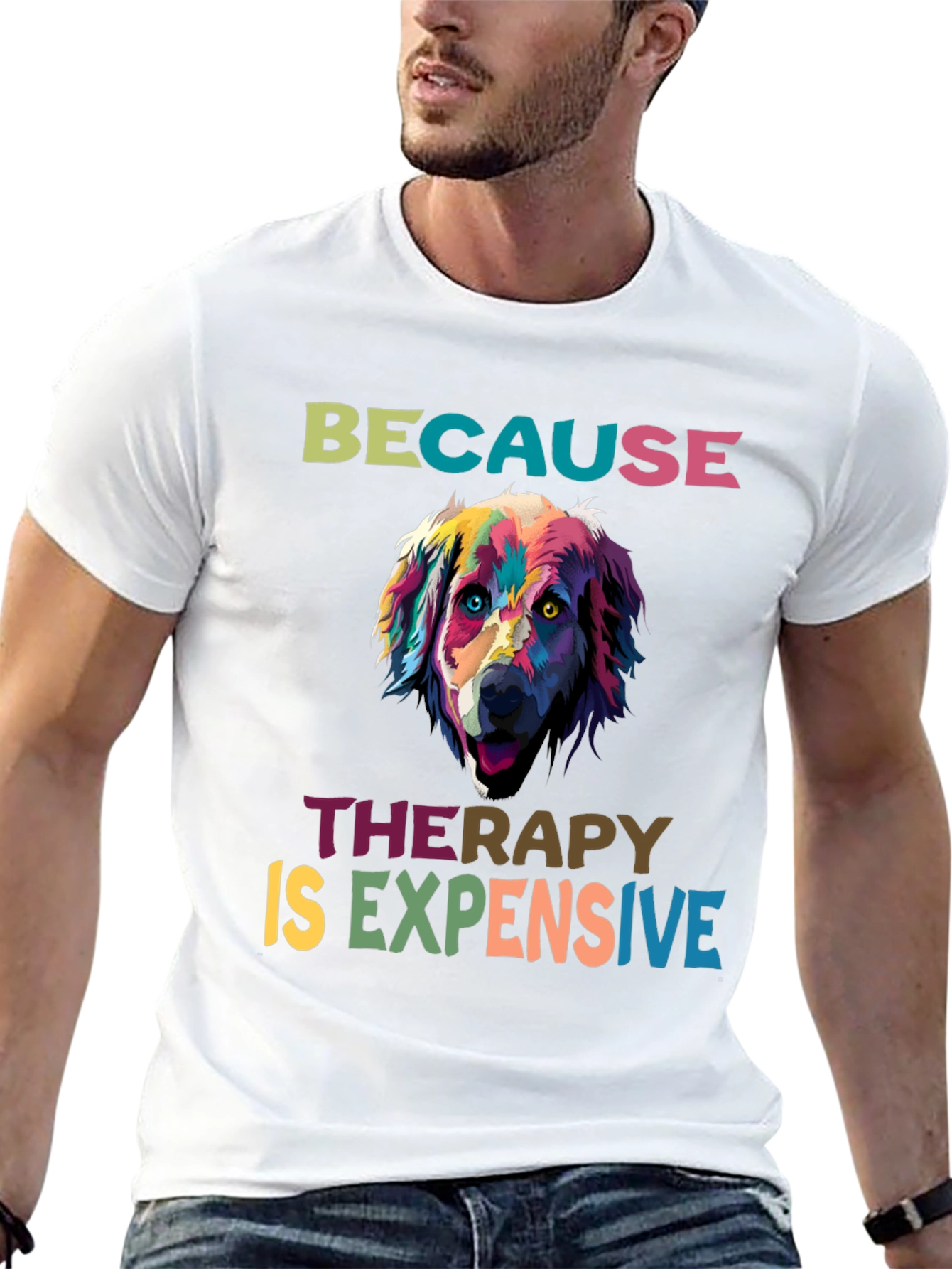 Dog Therapy T-Shirt: Because Therapy is Expensive