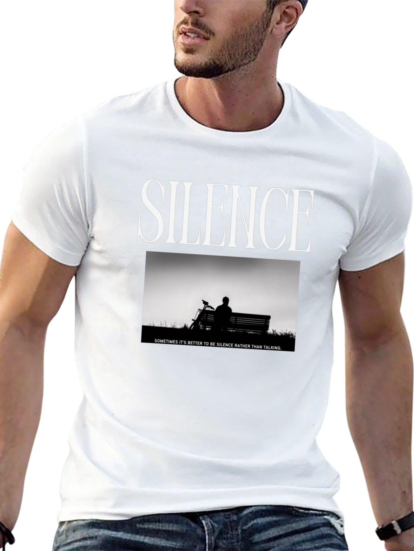Silence Graphic T-Shirt - Sometimes Its Better
