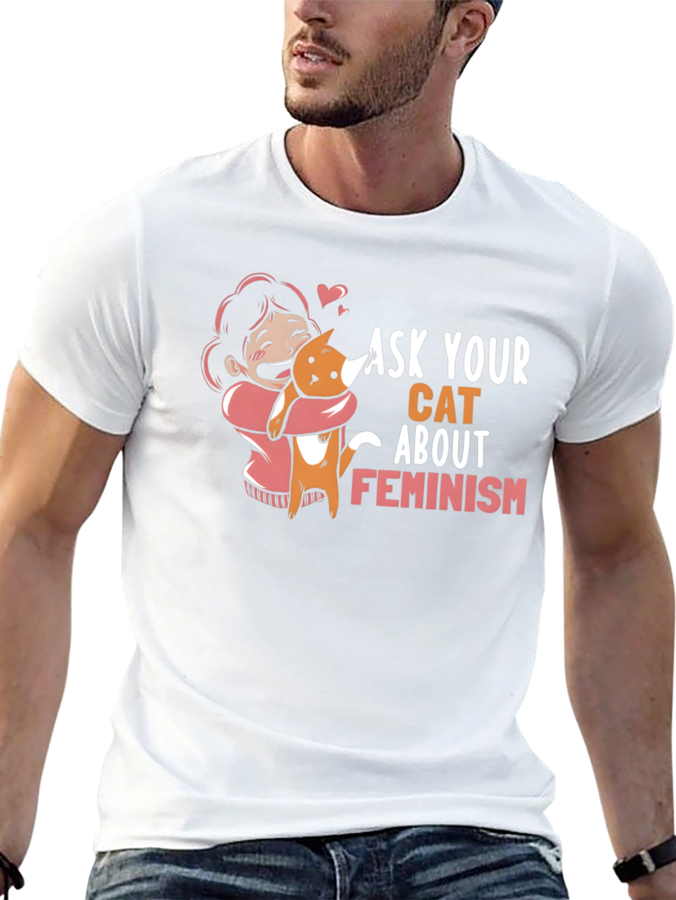 Ask Your Cat About Feminism Graphic Tee