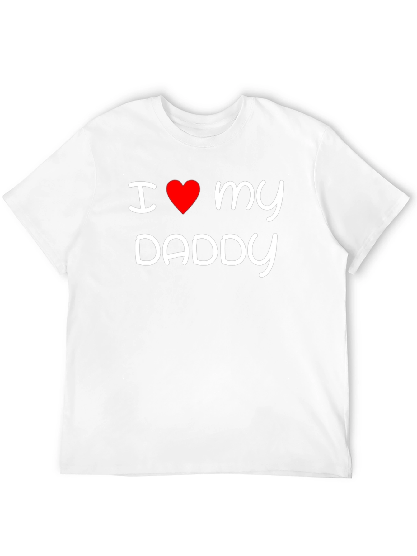 I Love My Daddy Black T-Shirt