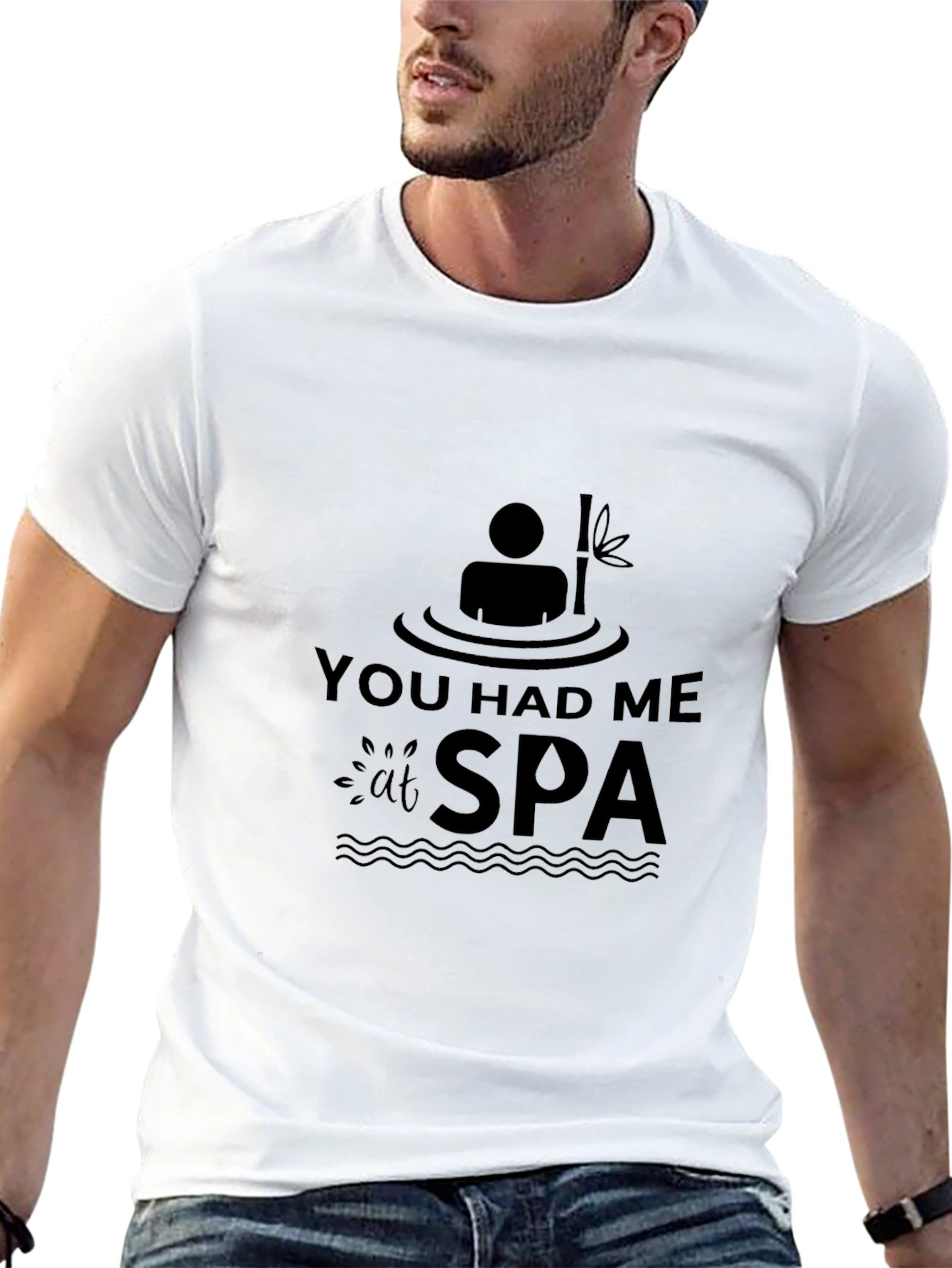 You Had Me at Spa T-Shirt Relaxing Black Tee