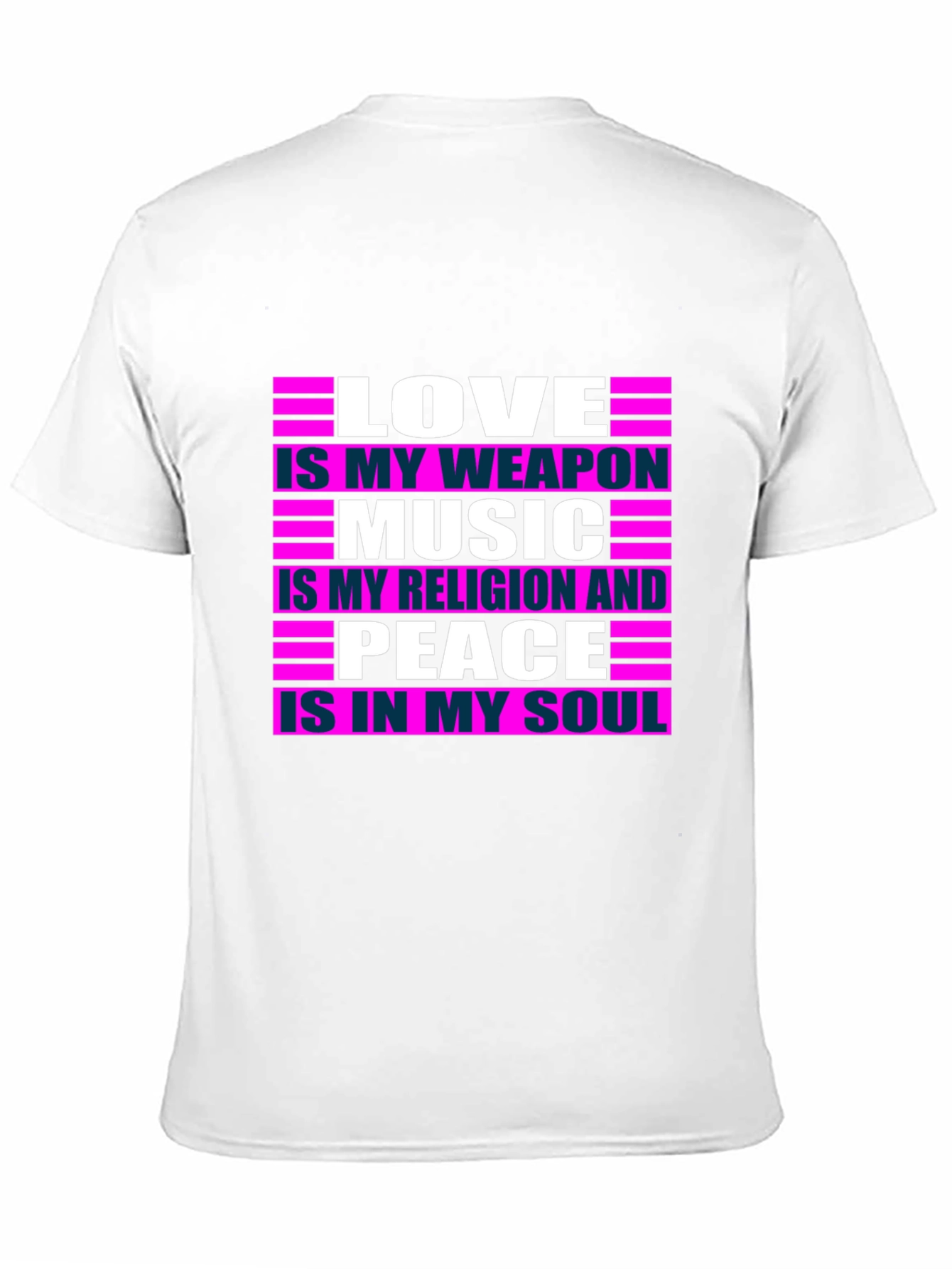 Love Music Peace T-Shirt - Positive Message Tee