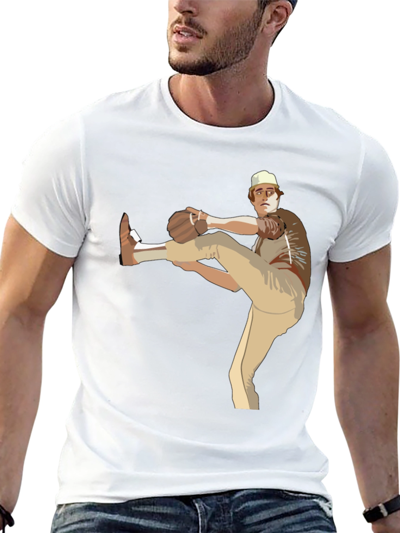 Baseball Pitcher Graphic T-Shirt