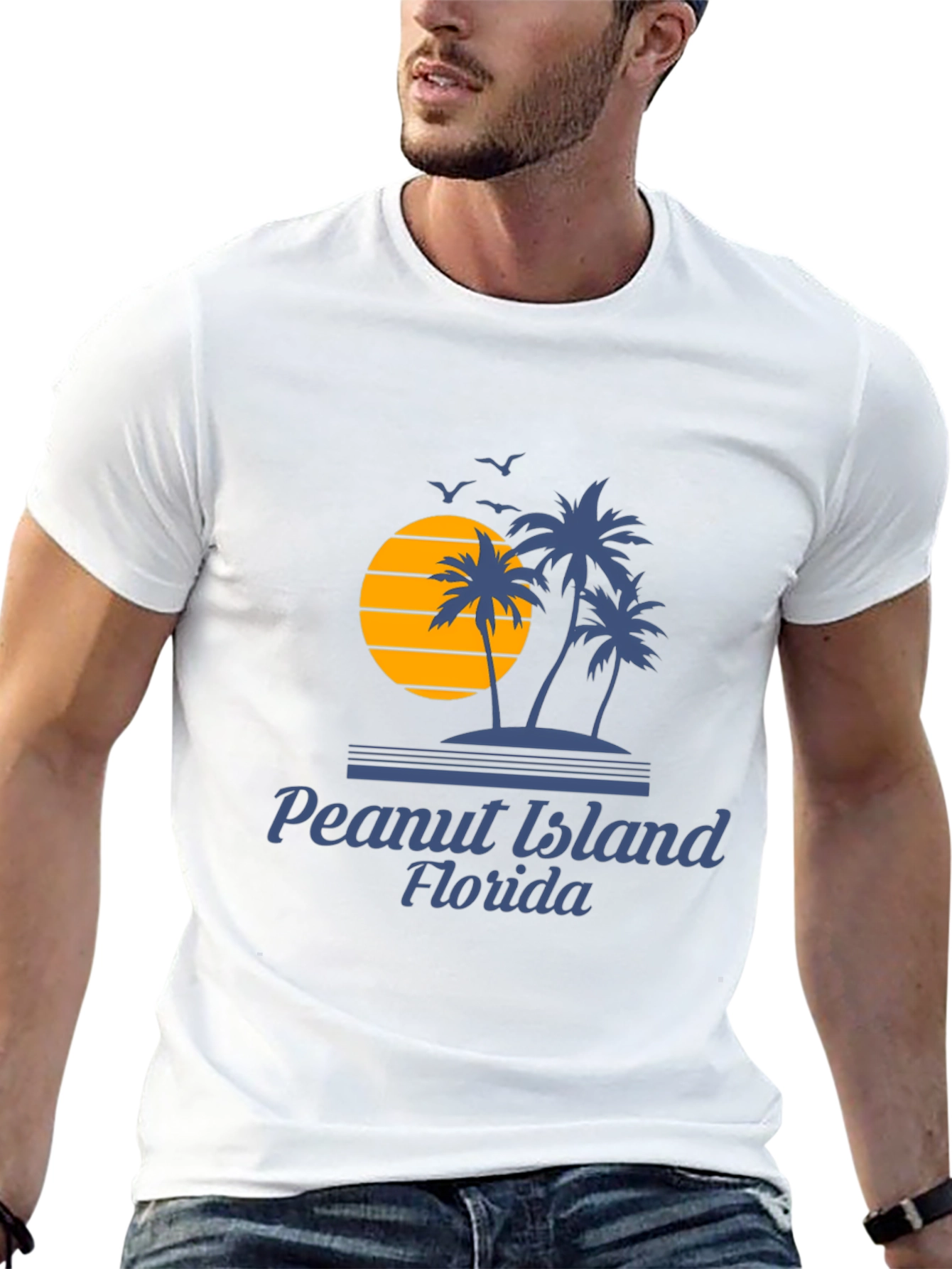Peanut Island Florida Black T-Shirt