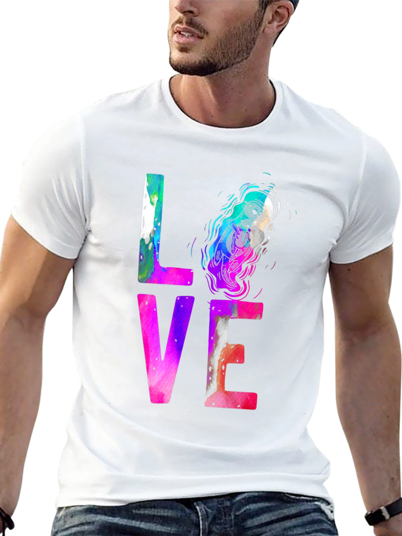 LOVE Otter Graphic T-Shirt