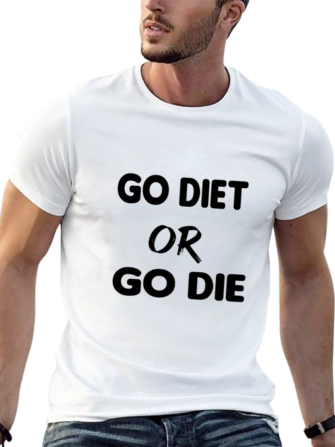 Go Diet Or Go Die Black T-Shirt
