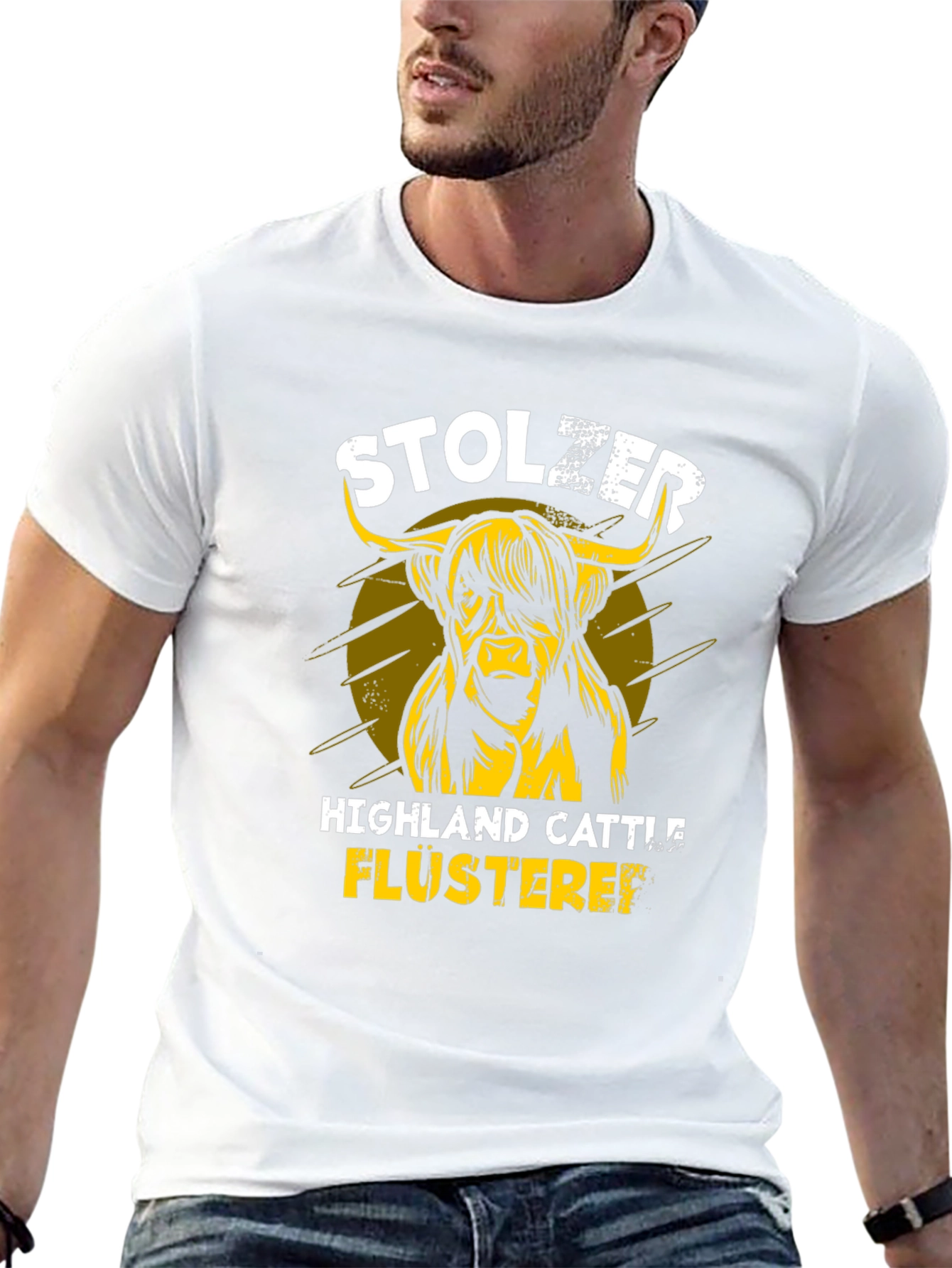 Highland Cattle T-Shirt - Stolzer Flusterei