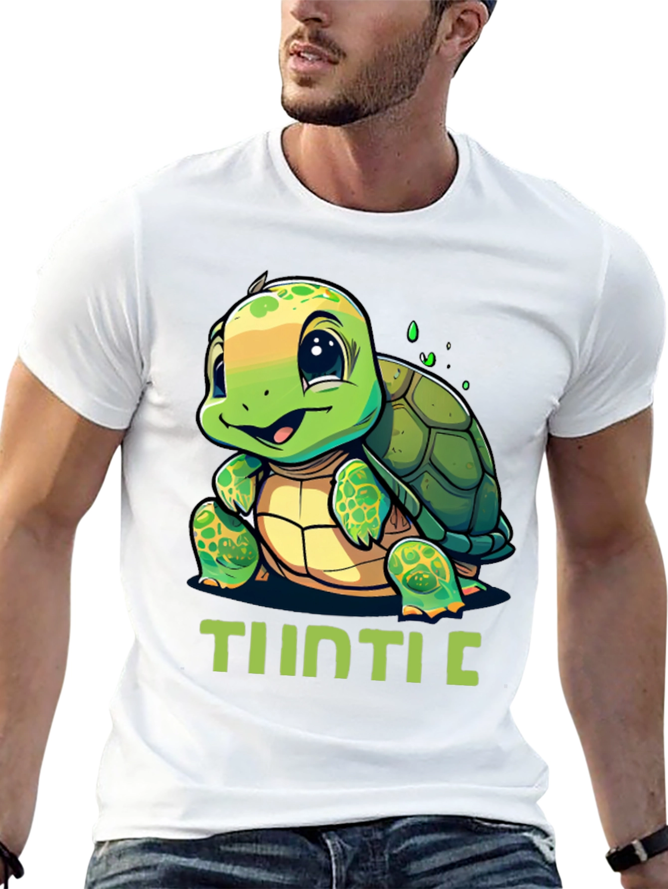 Cute Turtle Graphic T-Shirt