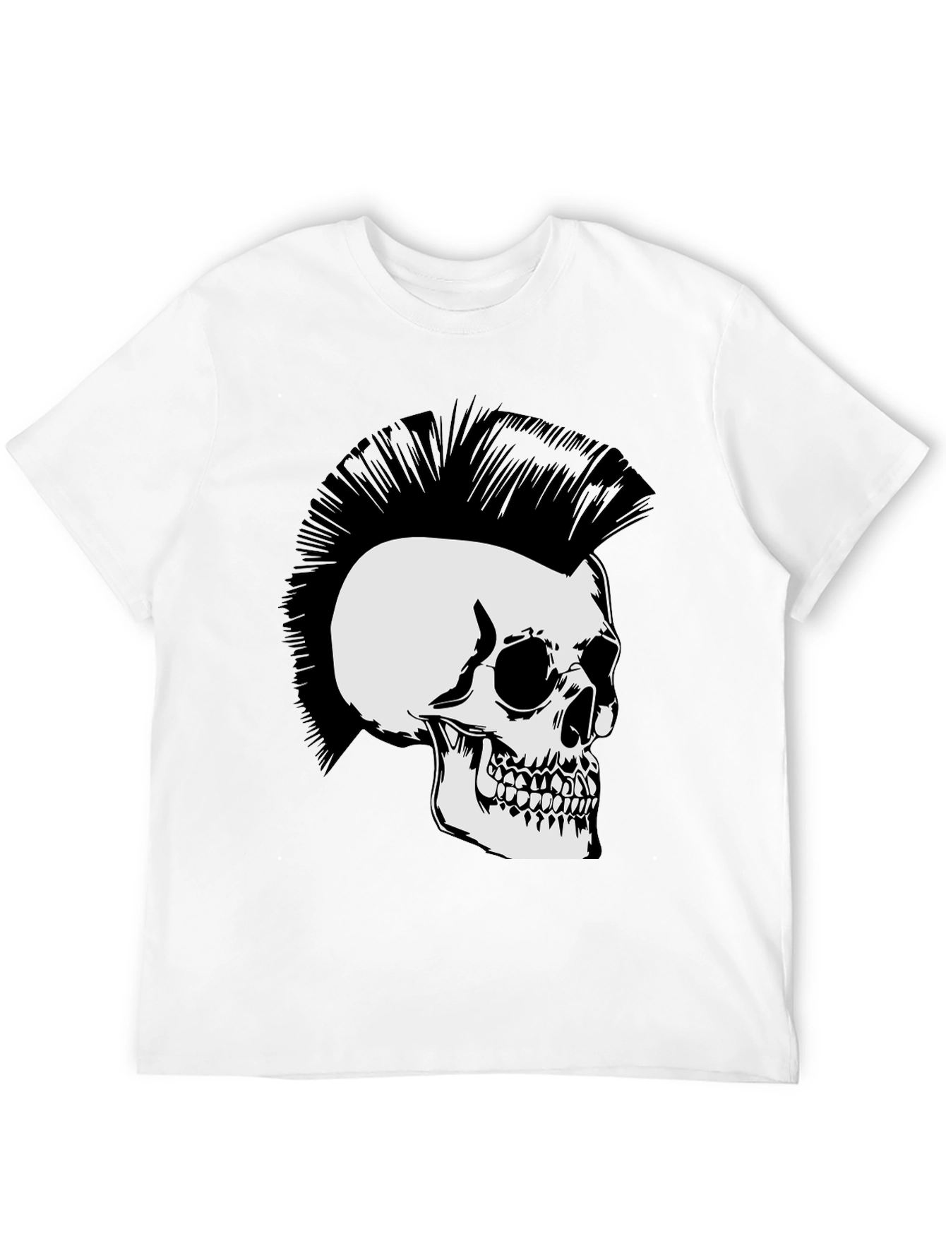 Punk Skull Graphic T-Shirt - Rocker Style