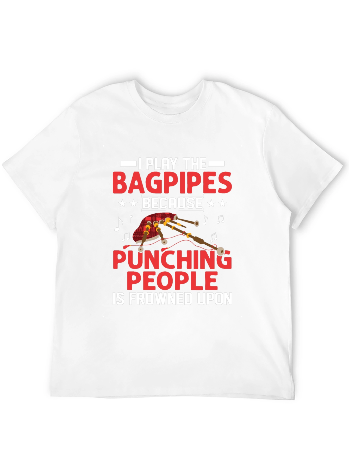 Bagpipes Pun T-Shirt - Funny Music Tee