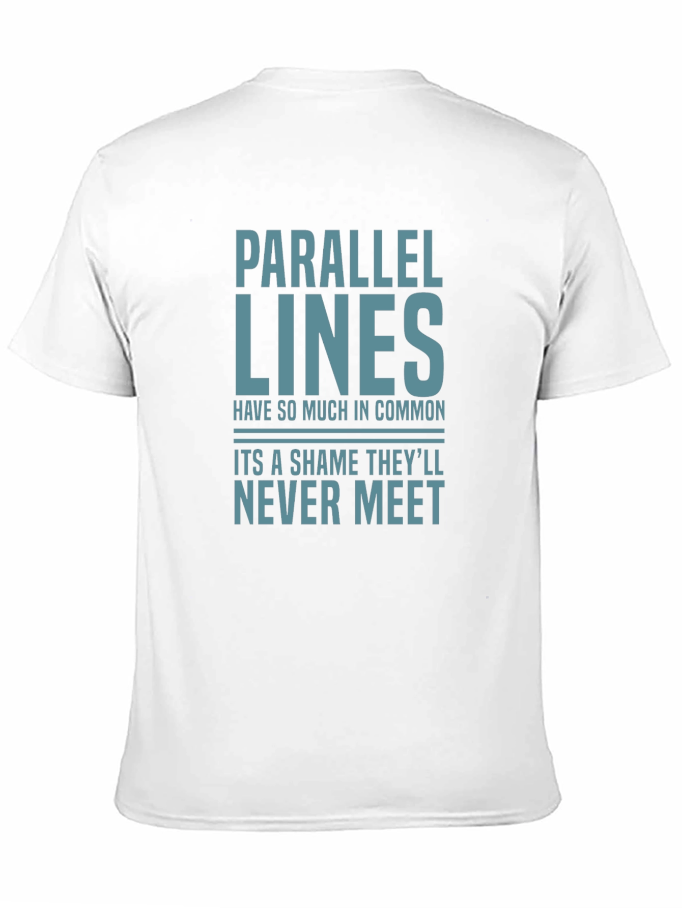 Parallel Lines Funny Graphic T-Shirt