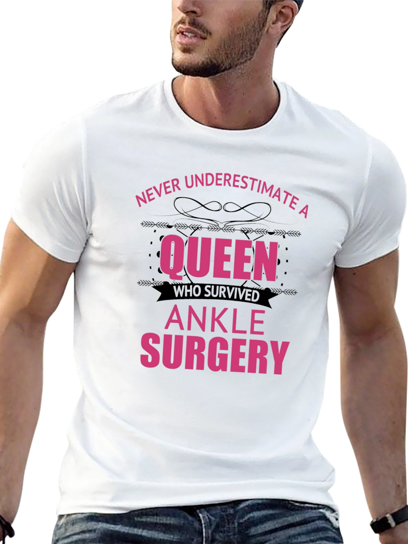 Queen Ankle Surgery Survivor T-Shirt