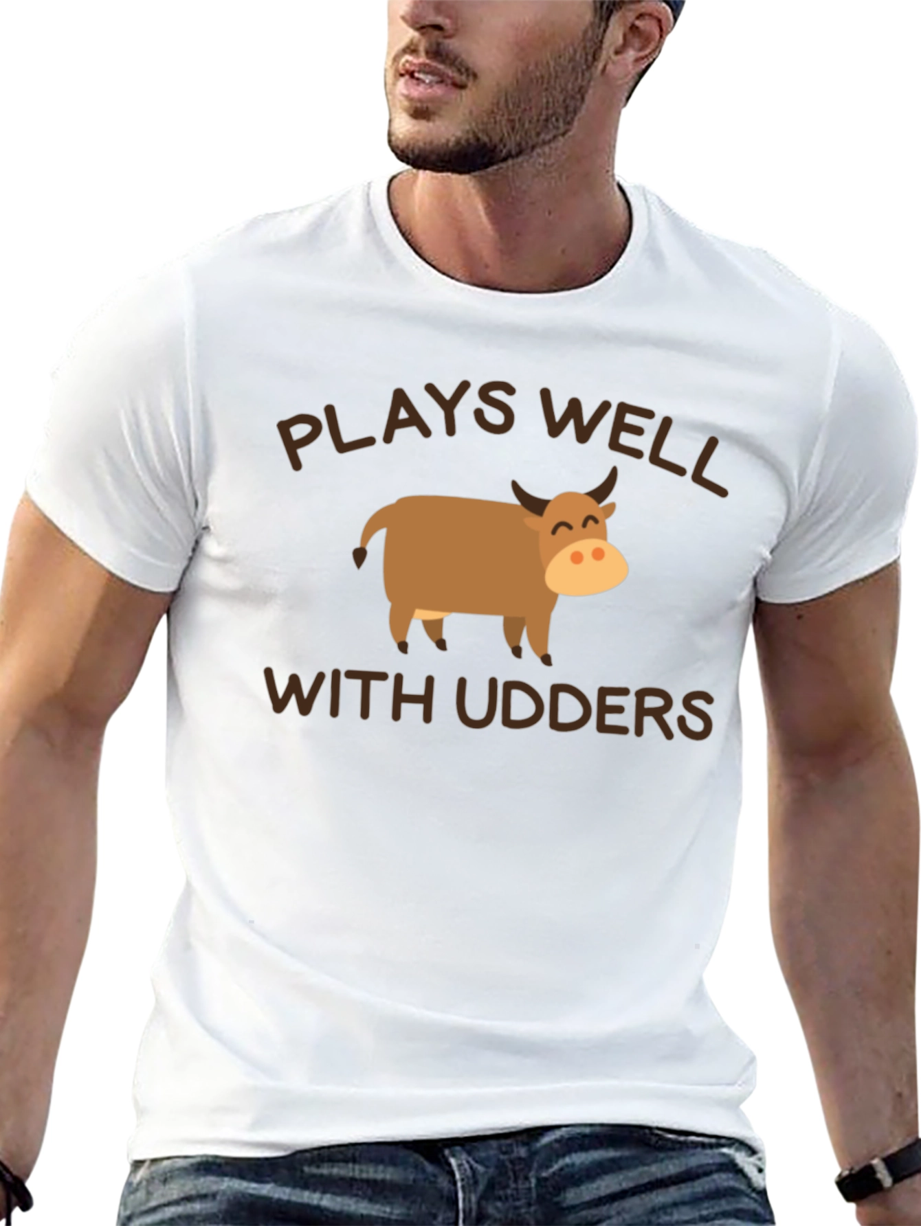 Plays Well With Udders T-Shirt