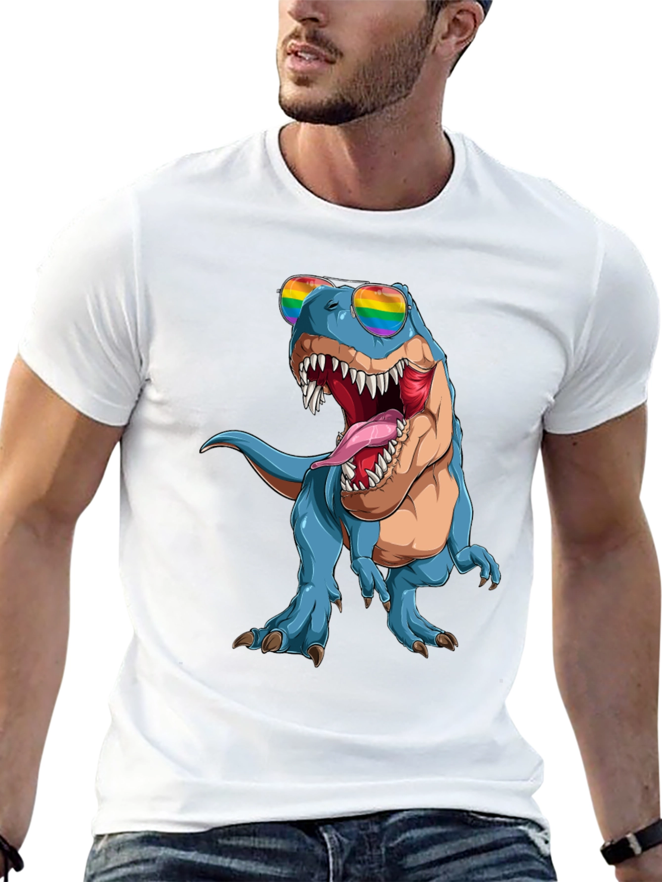 Rainbow Dinosaur T-Shirt