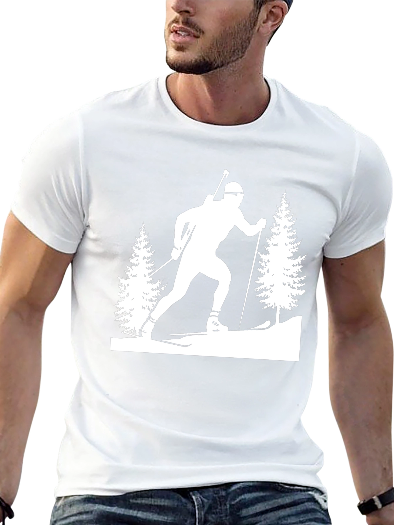 Biathlon Silhouette T-Shirt - Winter Sports Tee