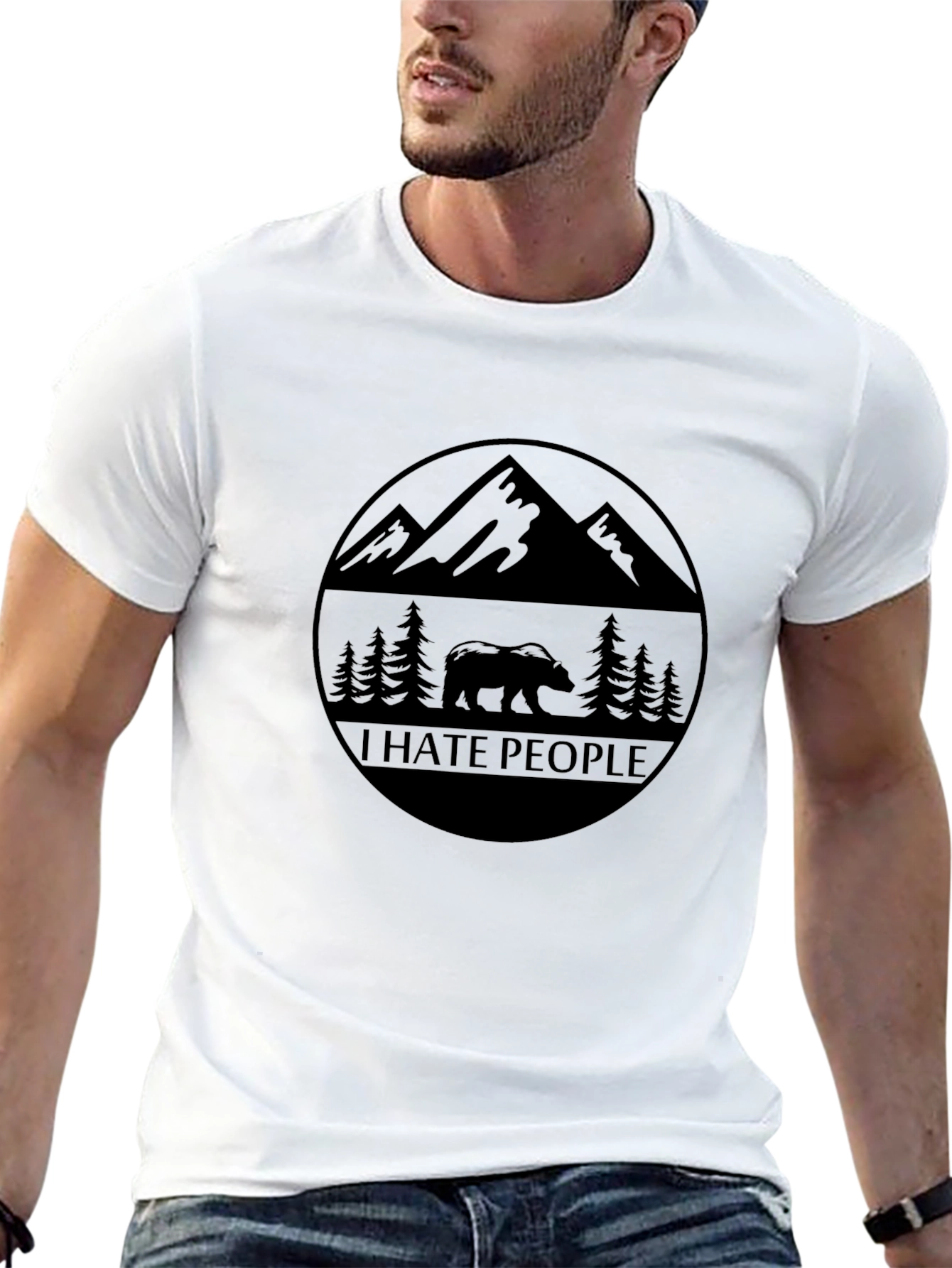I Hate People Bear Mountain Graphic Tee