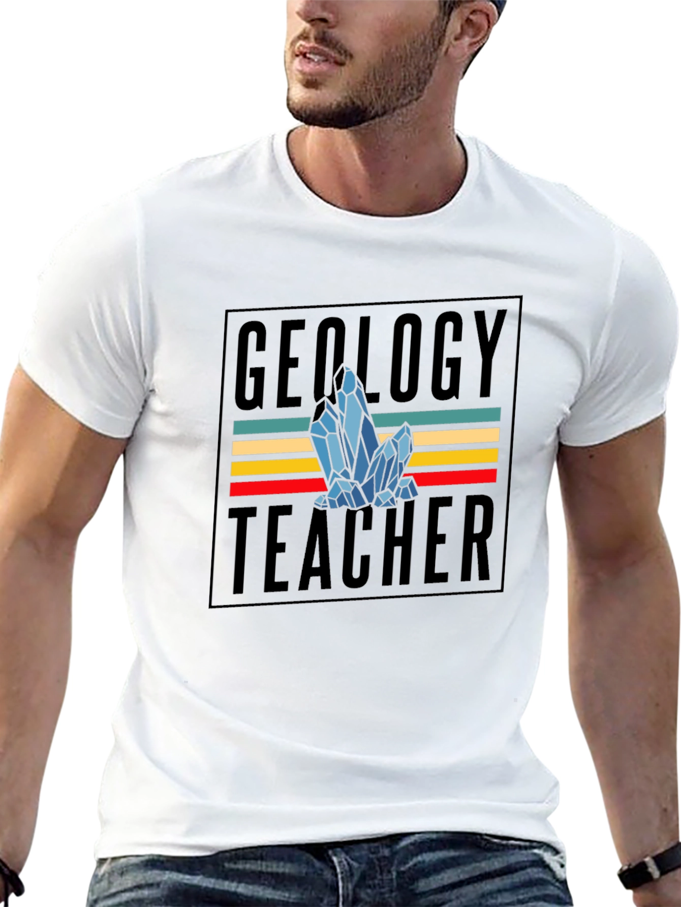 Geology Teacher T-Shirt - Crystal Design