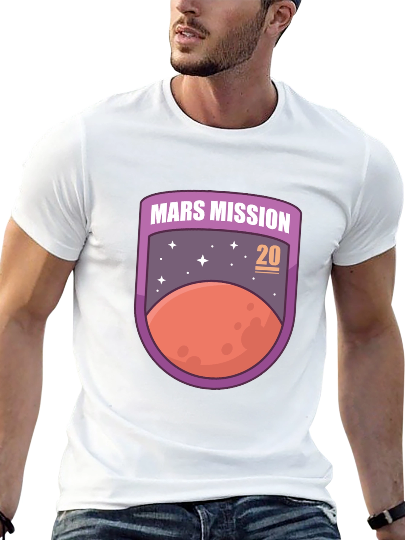 Mars Mission 20 Unisex T-Shirt Space Graphic Tee
