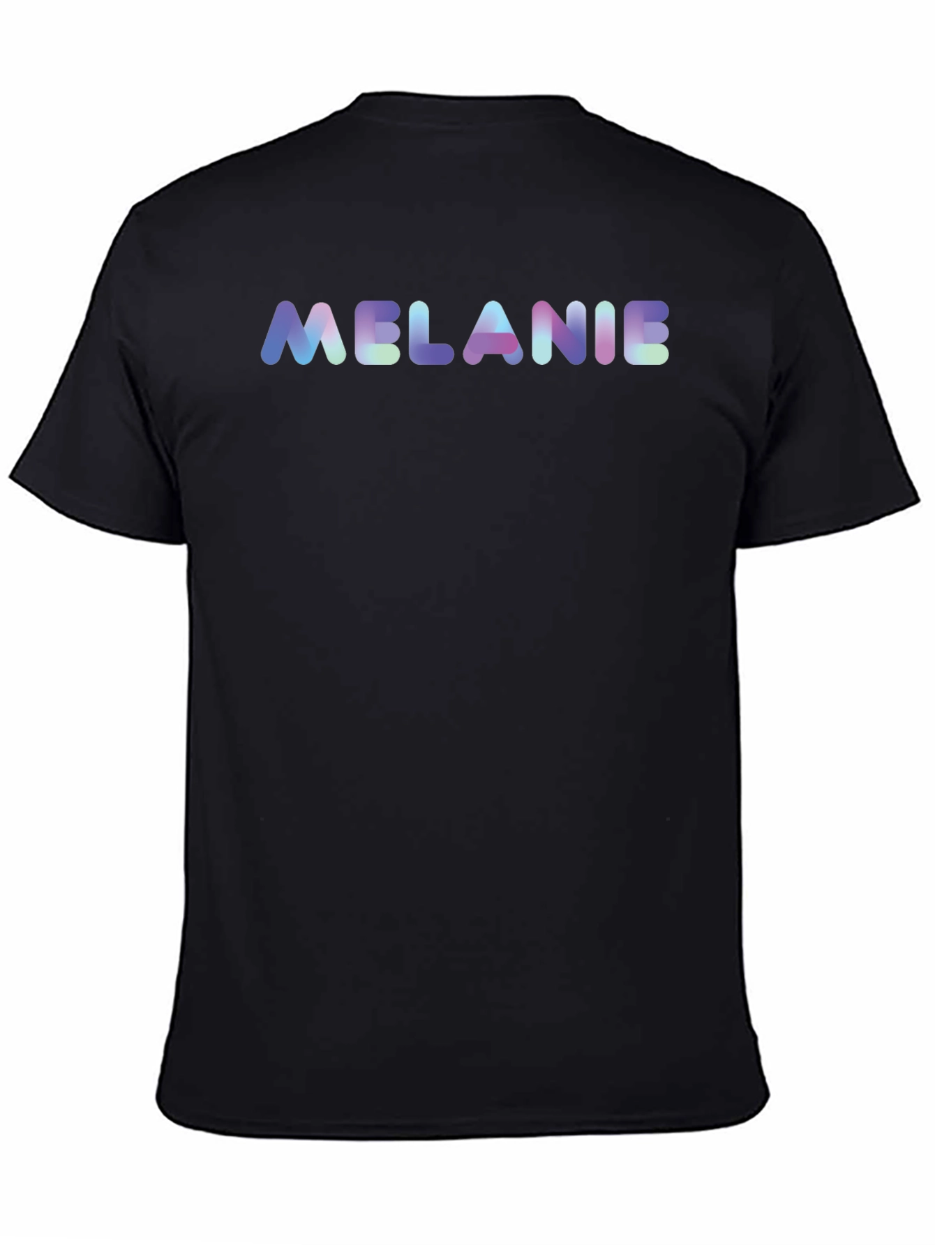 Melanie Graphic Print Black Cotton T-Shirt