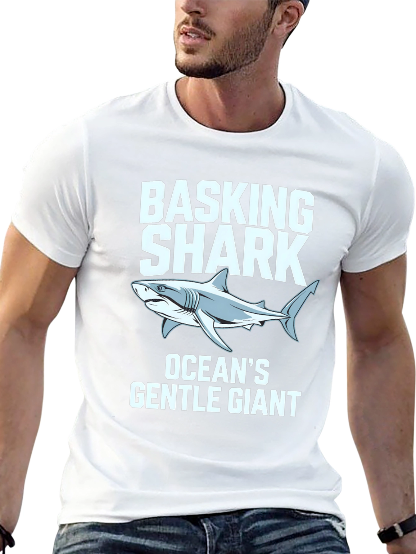 Basking Shark Oceans Gentle Giant Graphic T-Shirt