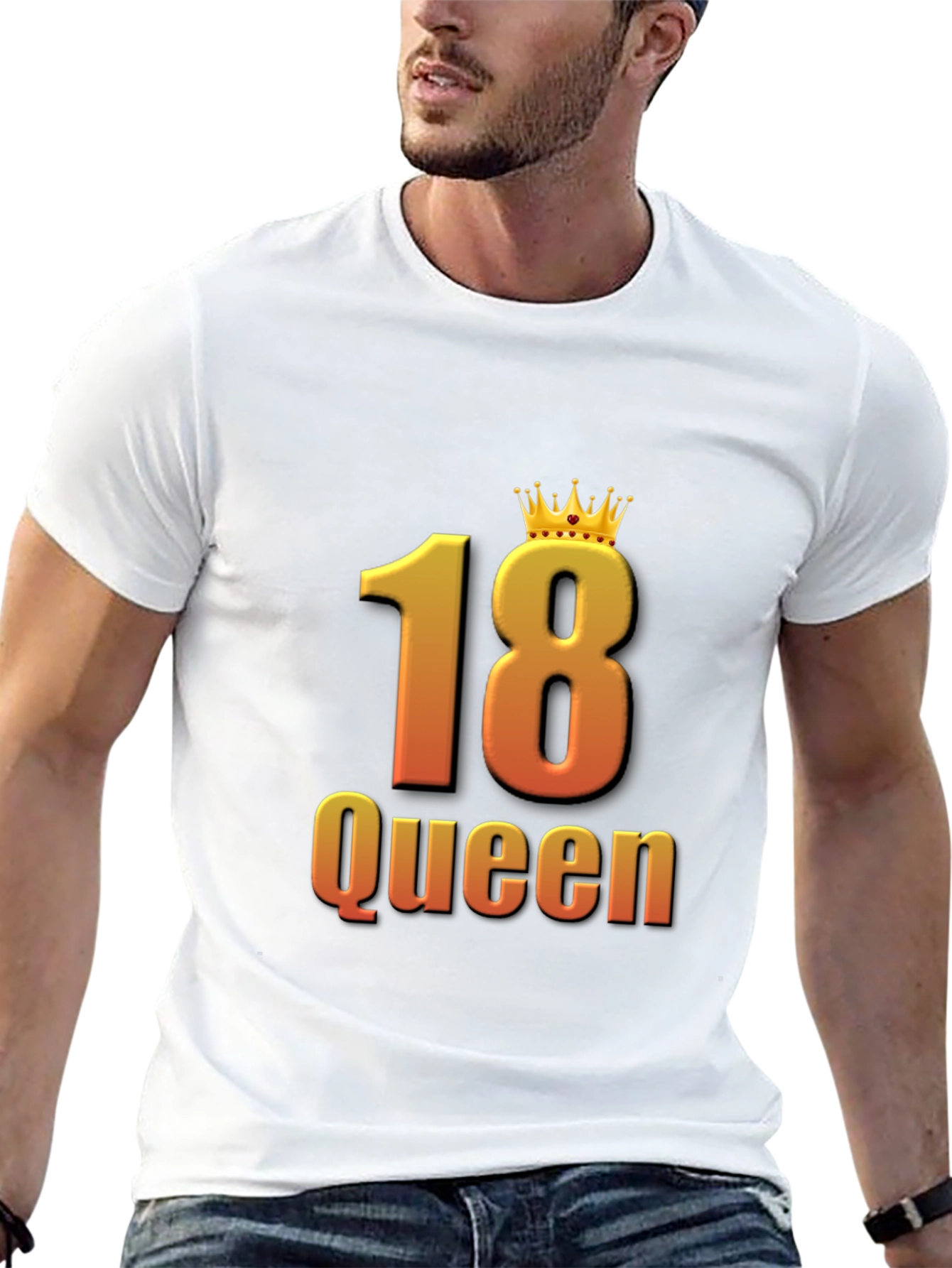 18th Birthday Queen Black T-Shirt