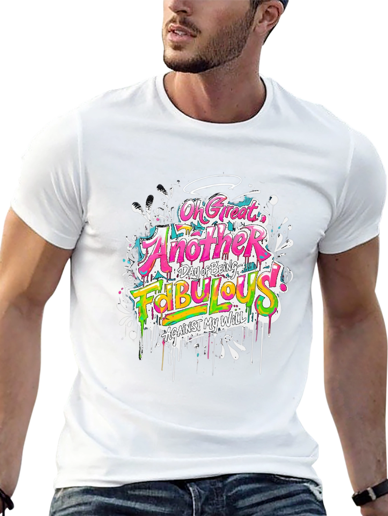 Funny Fabulous Graphic Tee - Unisex Casual Black T-Shirt