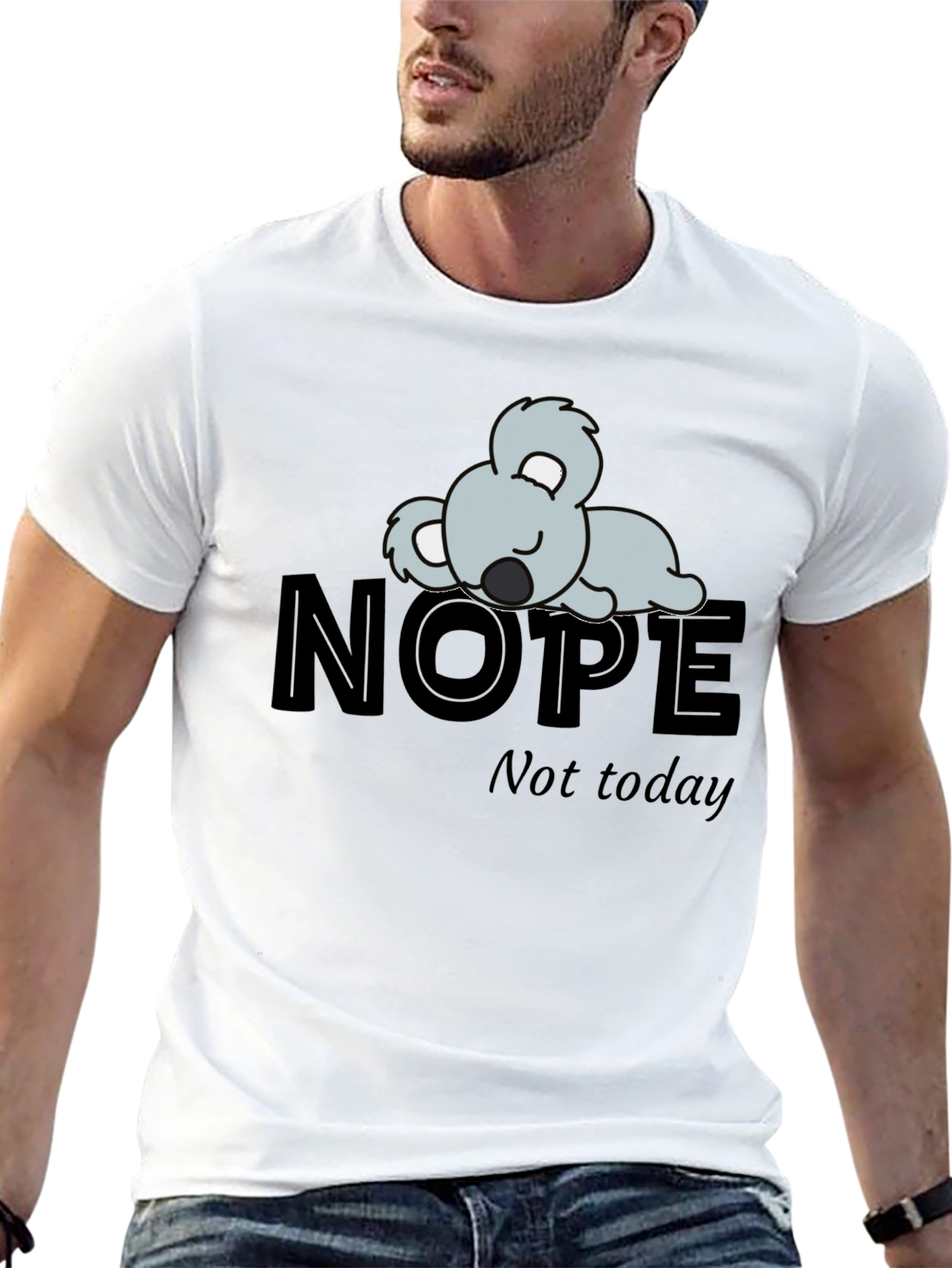 Nope Not Today Koala Graphic T-Shirt