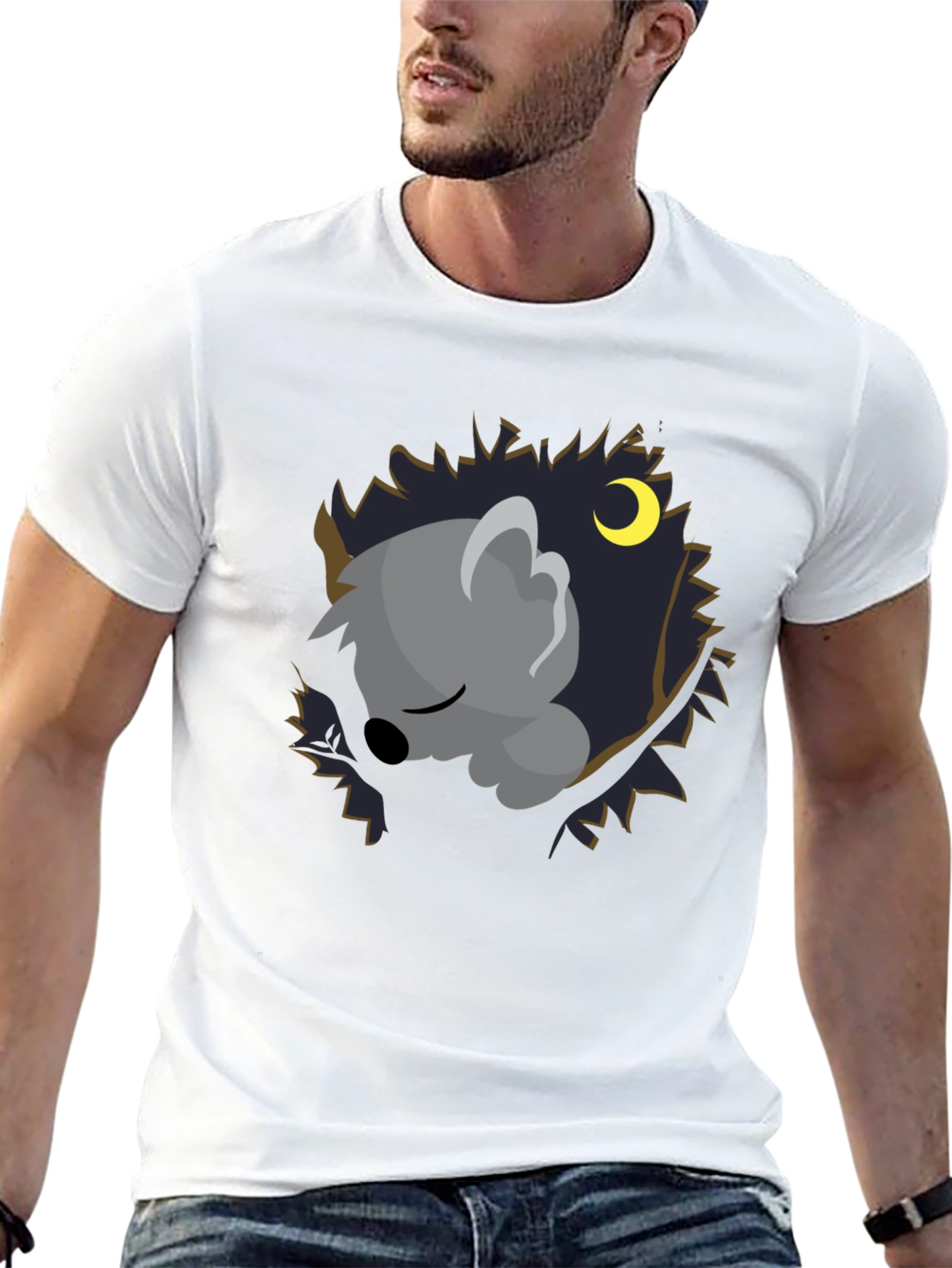 Cute Koala Sleeping in Tree T-Shirt