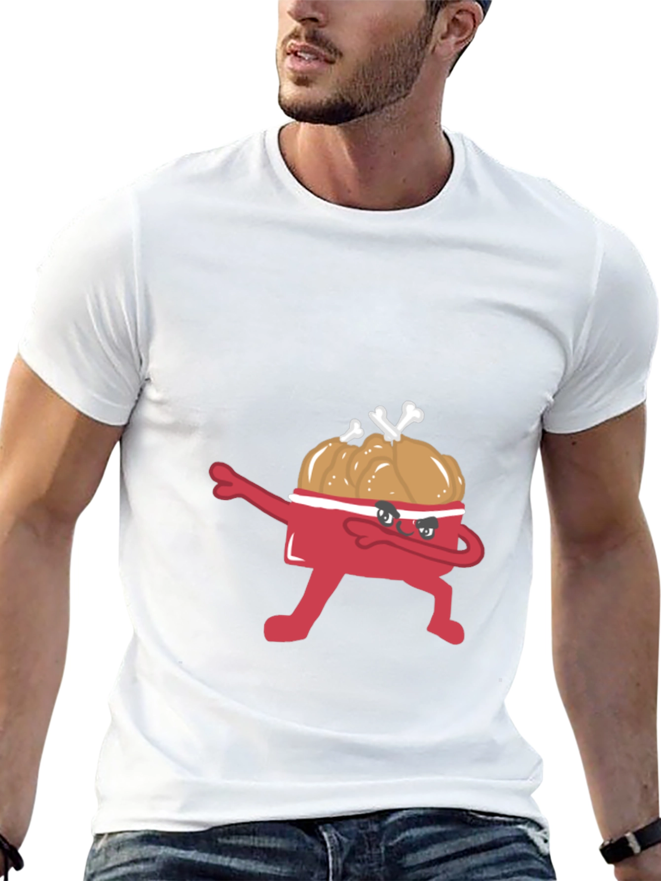 Dabbing Fried Chicken Bucket T-Shirt