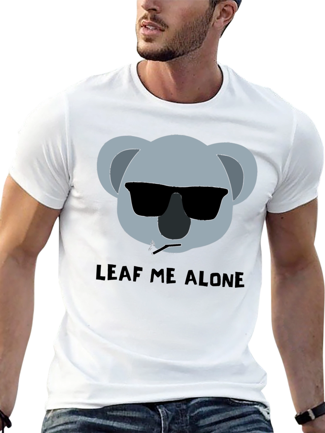 Leaf Me Alone Funny Koala T-Shirt