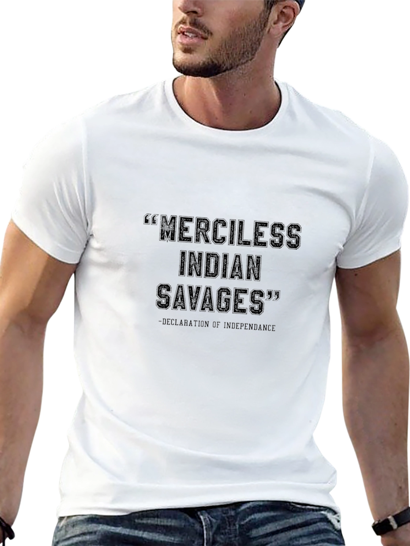 Offensive Indian Savages Graphic Tee
