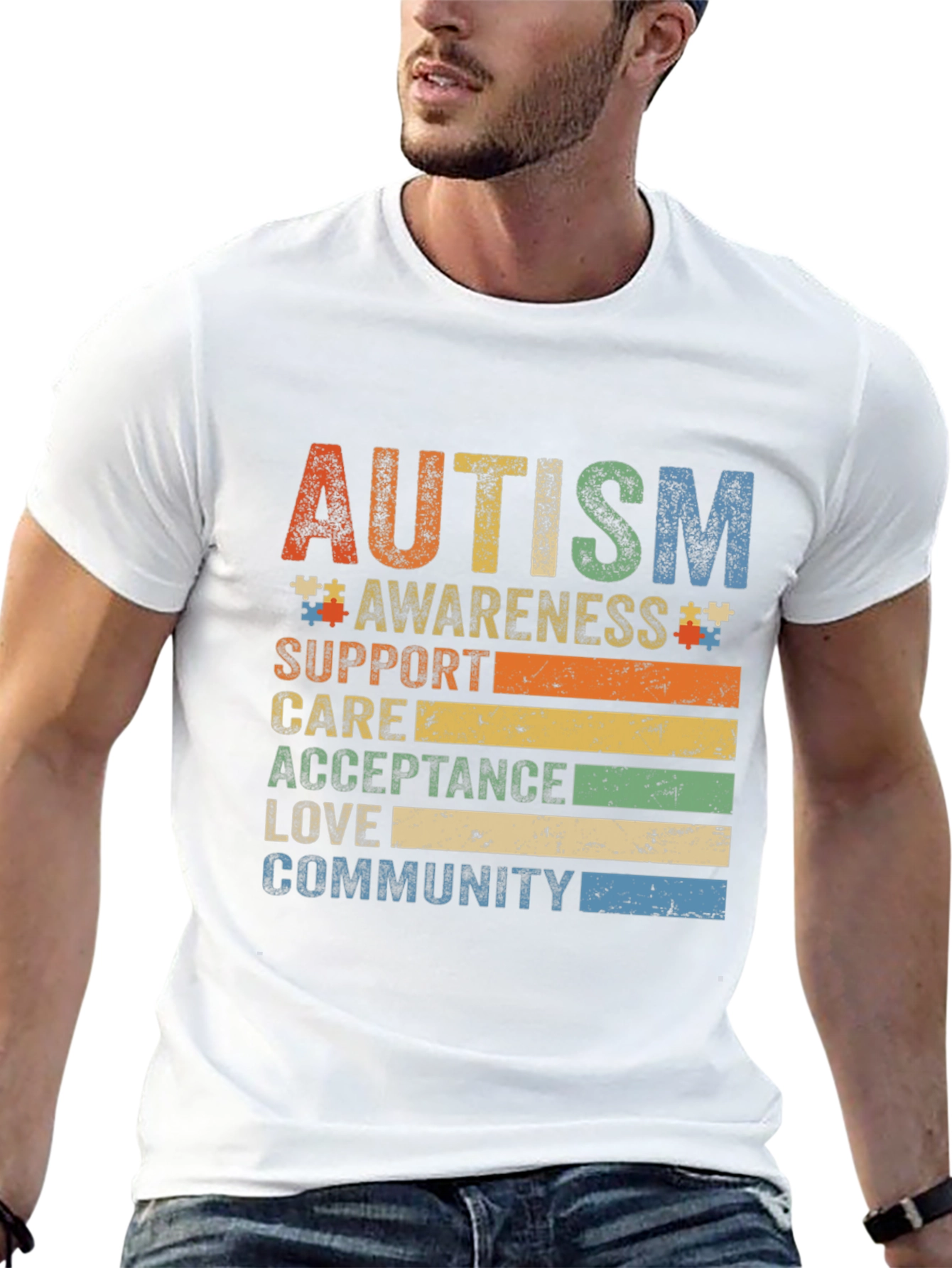 Autism Awareness T-Shirt: Support Love Community