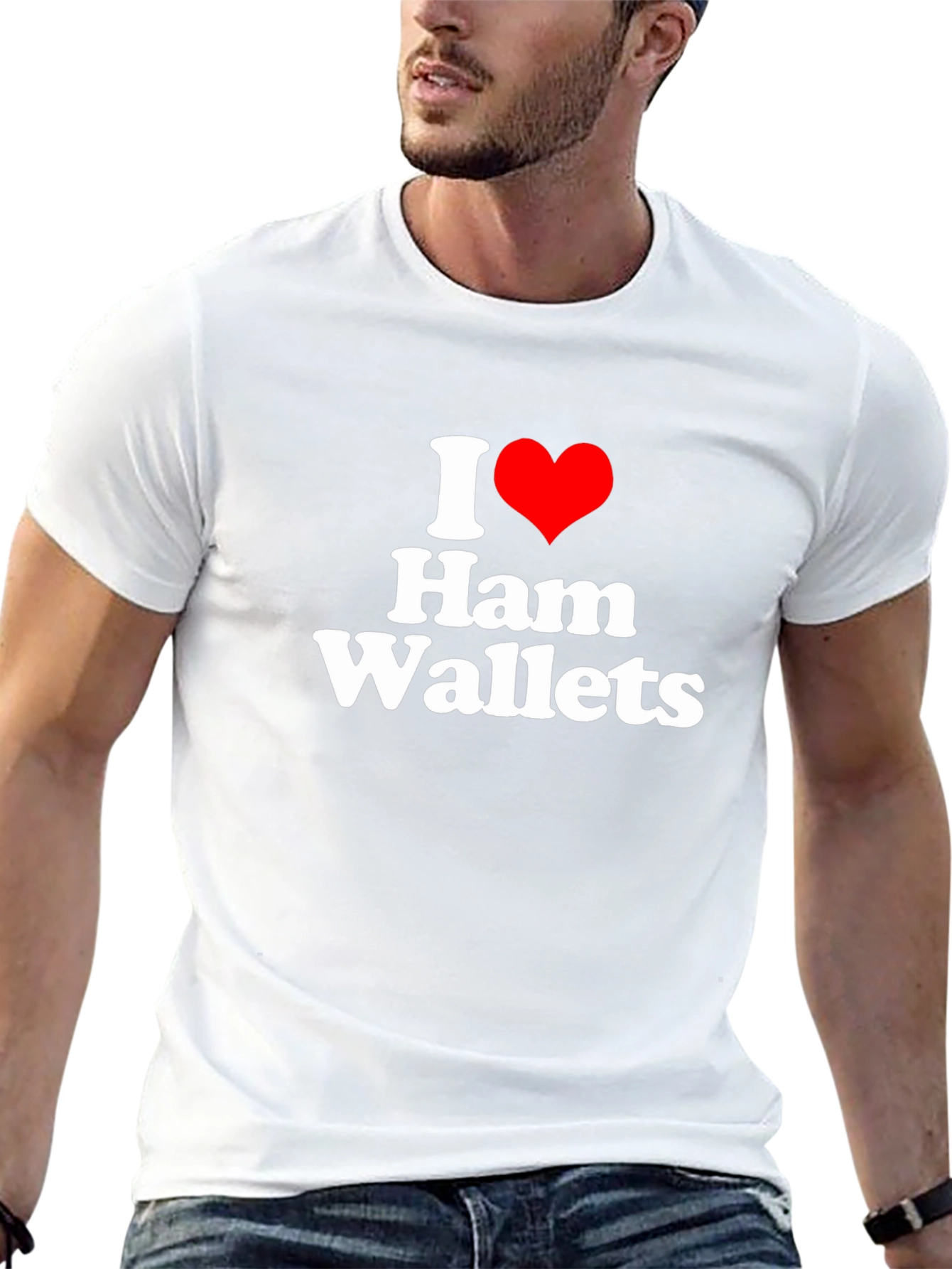 I Heart Ham Wallets Funny Graphic Tee