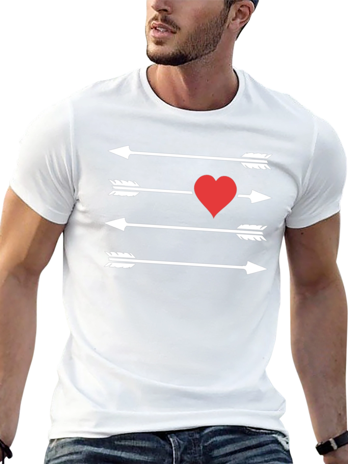 Cupids Arrow T-Shirt - Mens Black Tee