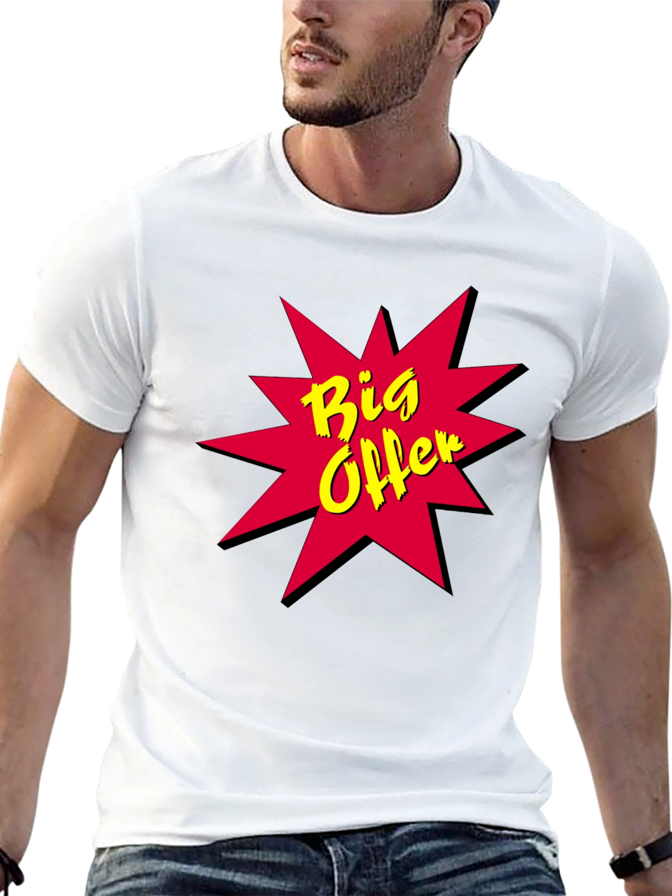 Big Offer Black T-Shirt - Bold Design
