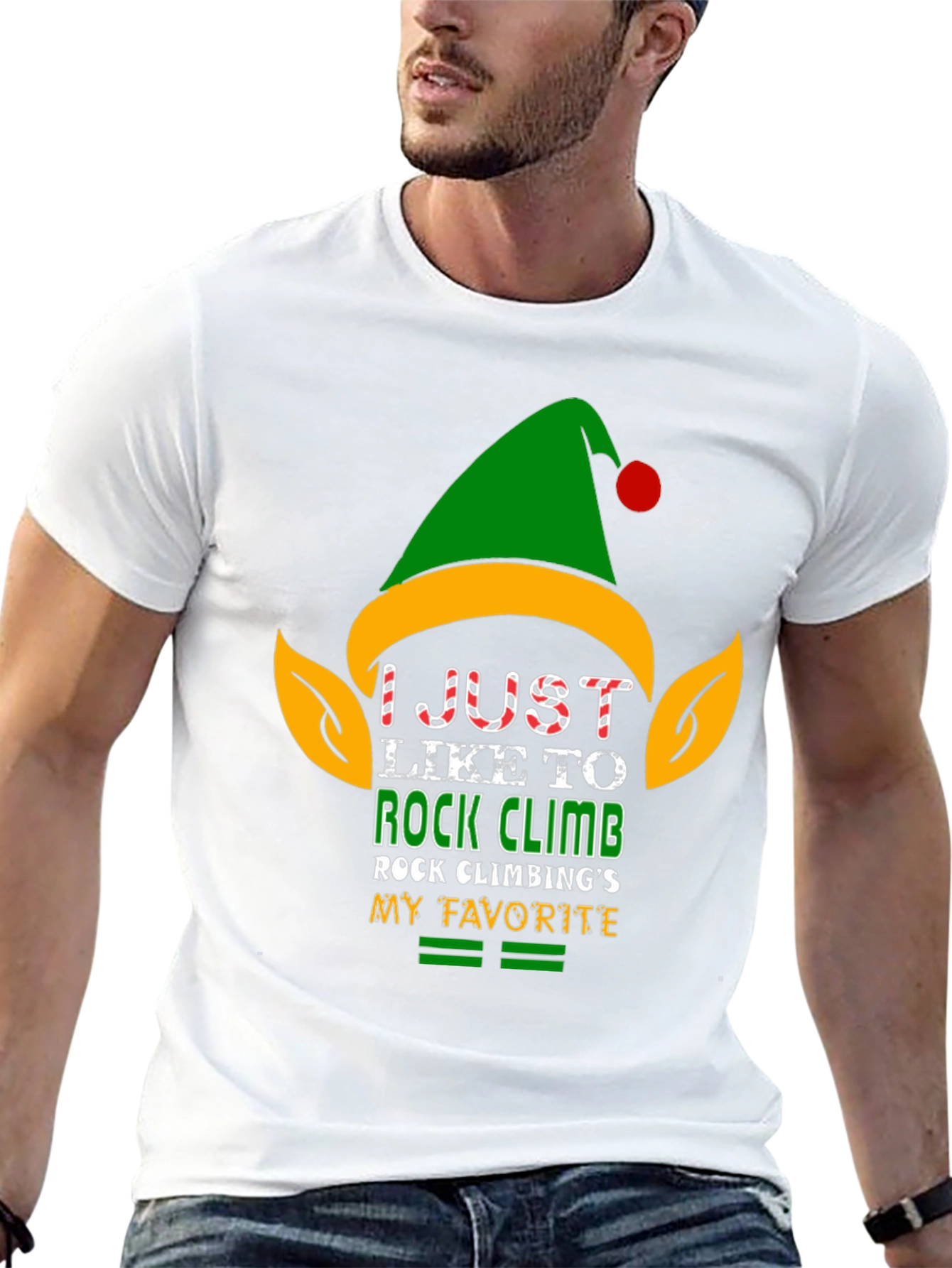 Rock Climbing Elf T-Shirt