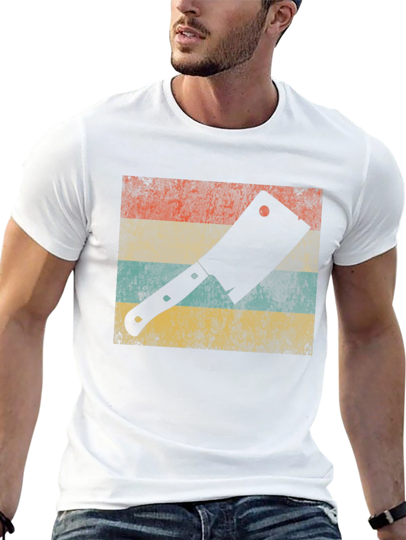 Retro Butcher Cleaver Graphic Tee