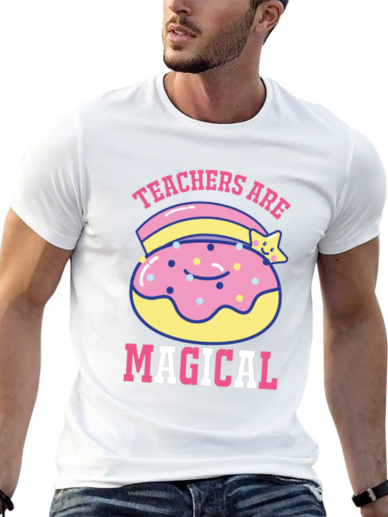 Teachers Are Magical Donut T-Shirt