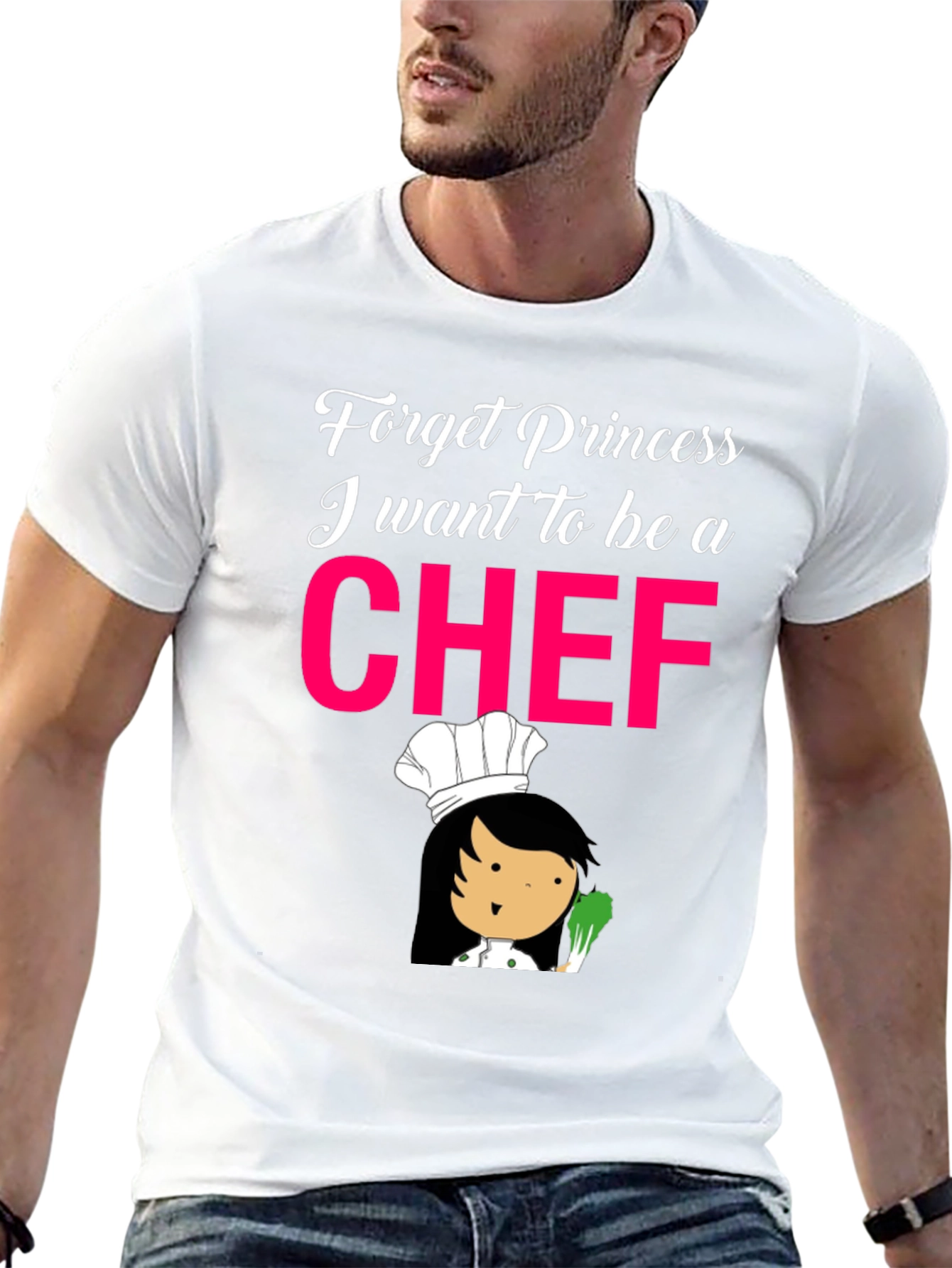 Chef T-Shirt - Forget Princess Be A Chef!