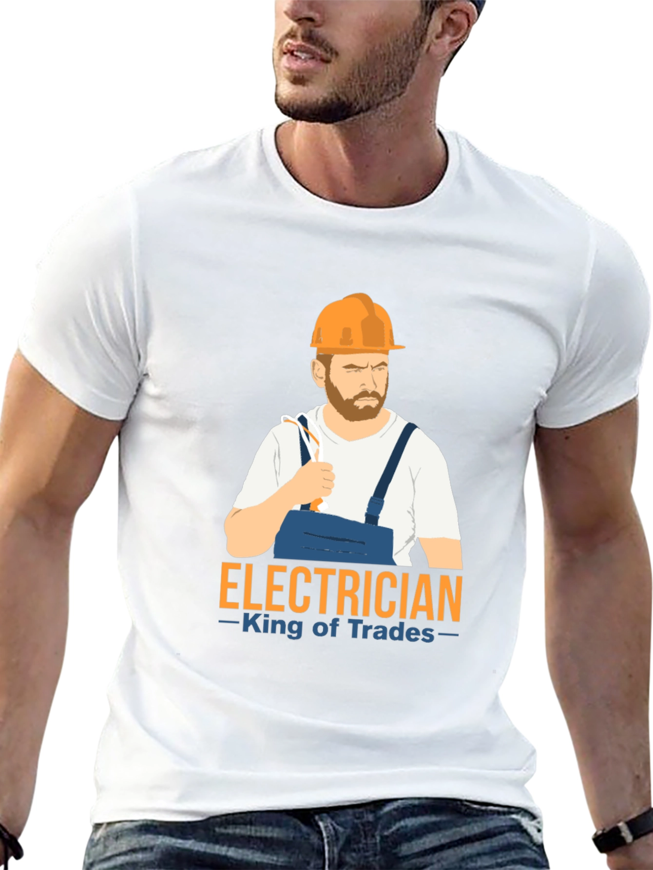 Electrician King of Trades Graphic Tee