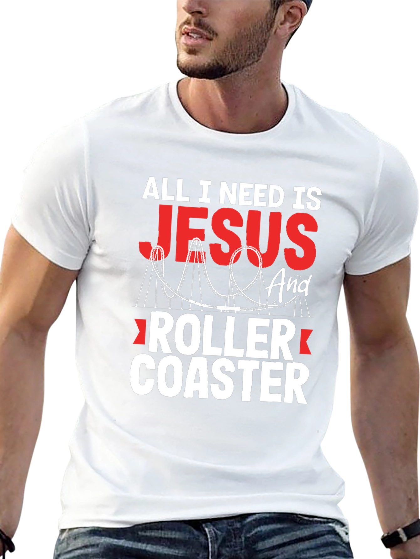Jesus and Roller Coaster T-Shirt