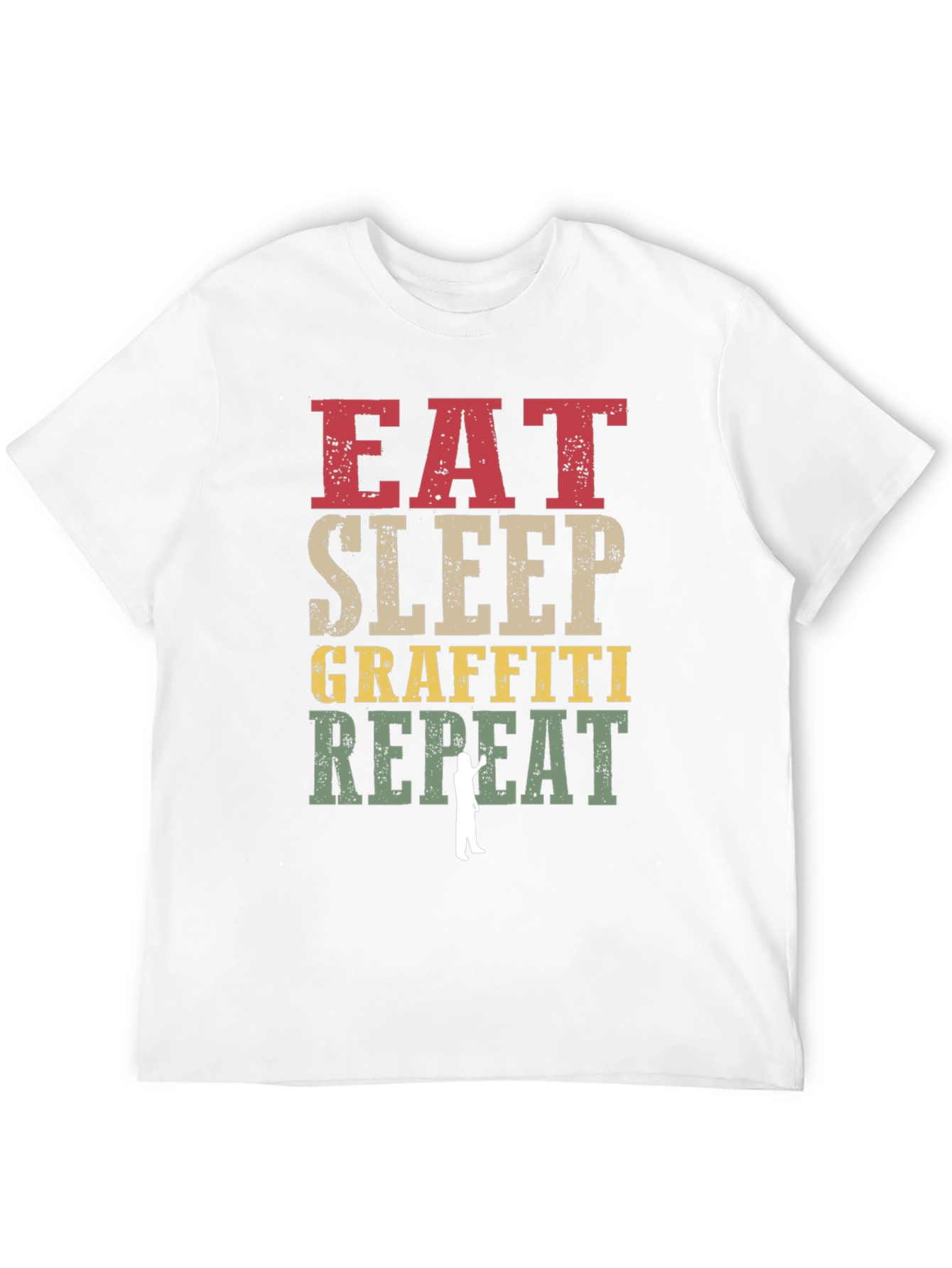 Eat Sleep Graffiti Repeat Graphic Tee