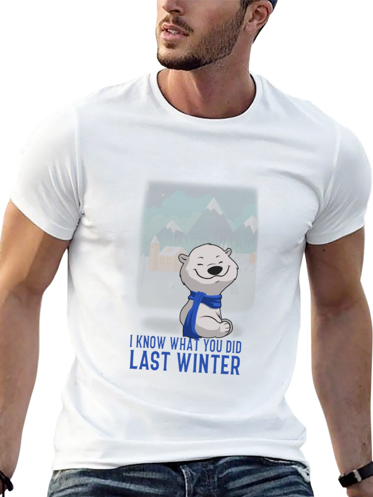 Last Winter Polar Bear Black T-Shirt