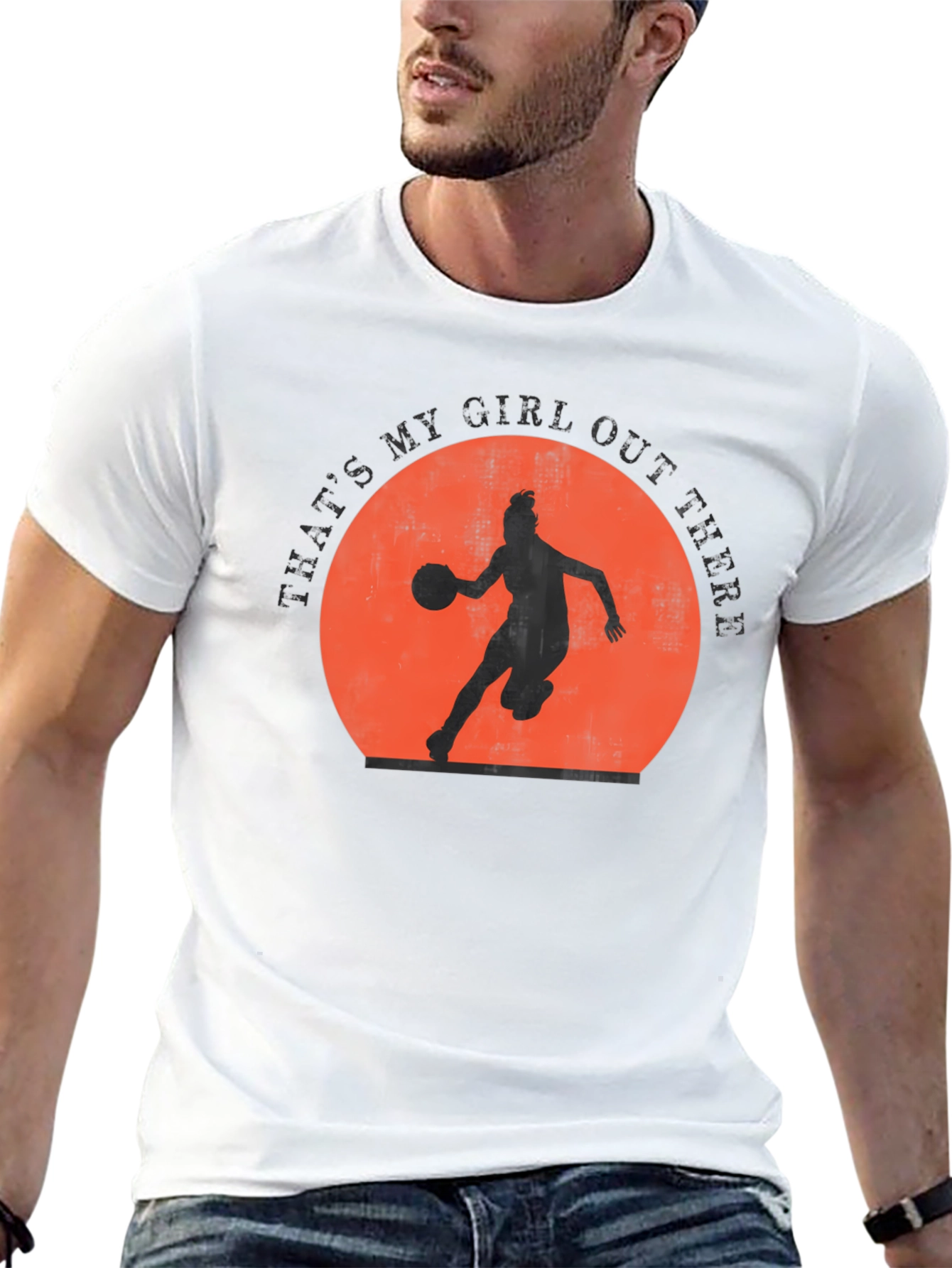 Basketball Girl T-Shirt - Thats My Girl Out There!