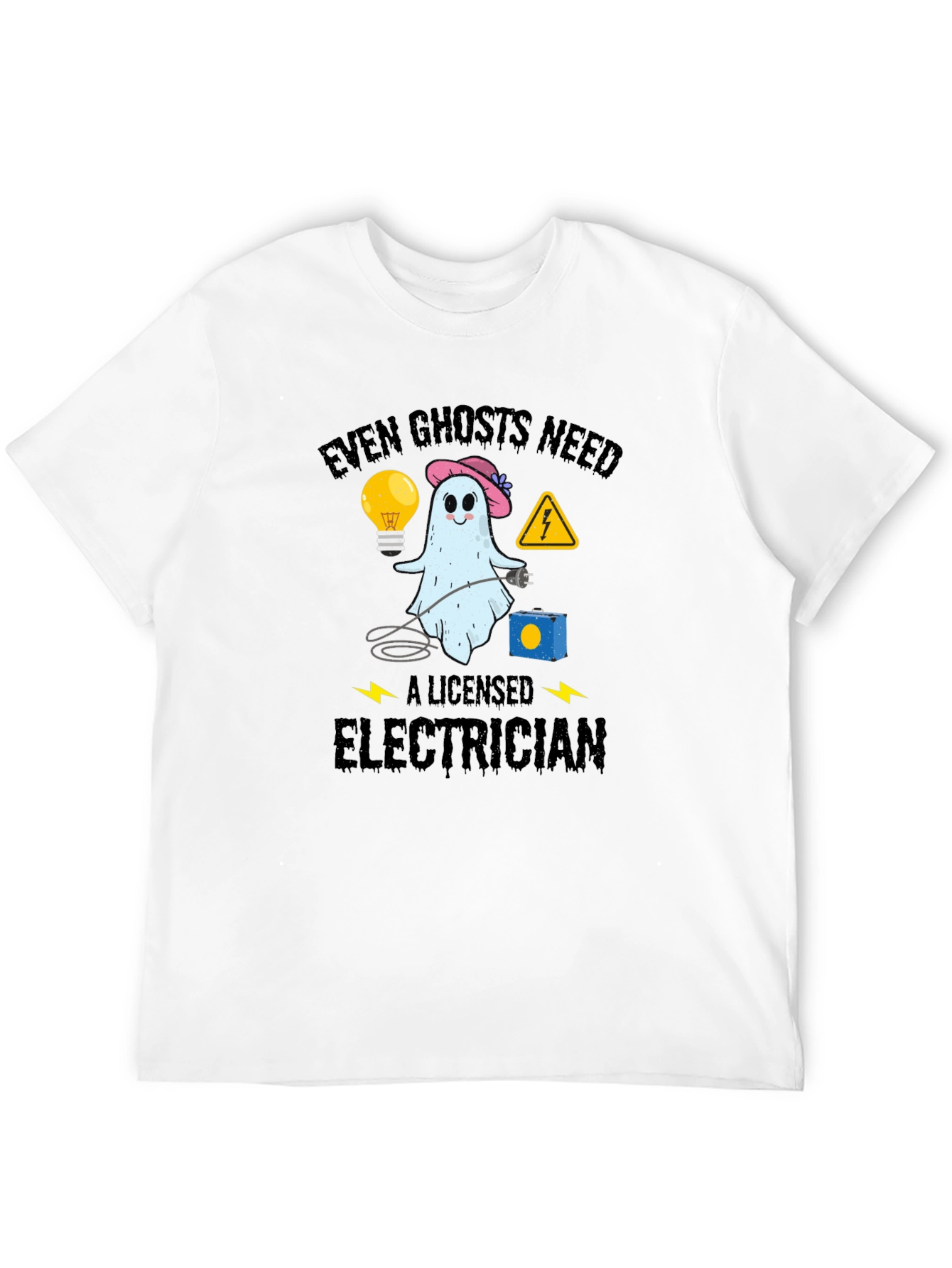 Even Ghosts Need Electrician T-Shirt - Funny Halloween