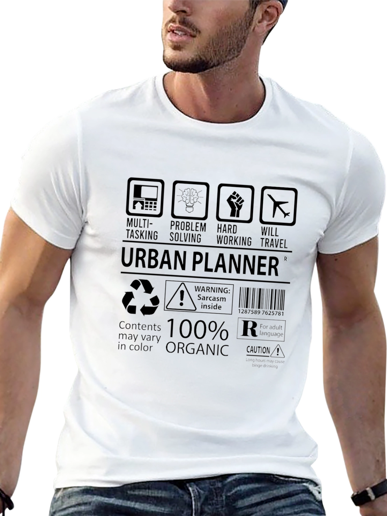 Urban Planner T-Shirt: Multi-Tasking Problem Solving Hard Working
